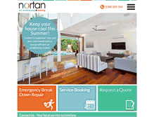 Tablet Screenshot of nortan.com.au